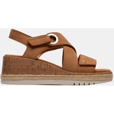 Clarks Sandalia Kidiki Sun Tan Nubuck en color Tan Nubuck con suela de EVA. (39) Marrón mujer Clarks Sandalia Kidiki Sun Tan Nubuck en color Tan Nubuck con suela de EVA. (39) Marrón mujer