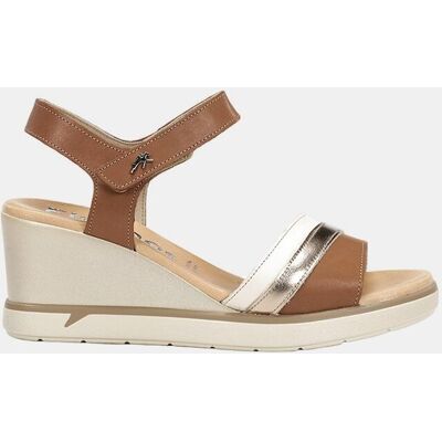 Fluchos Sandalia de mujer en piel con cierre velcro. (39) Cuero mujer Fluchos Sandalia de mujer en piel con cierre velcro. (39) Cuero mujer