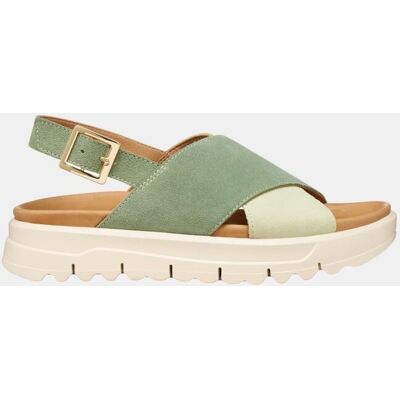 Geox Sandalia con tiras de mujer. (40) Verde Oliva mujer Geox Sandalia con tiras de mujer. (40) Verde Oliva mujer