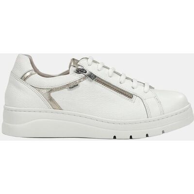 Fluchos Sneaker de mujer en piel con cremallera. (35) Blanco mujer Fluchos Sneaker de mujer en piel con cremallera. (35) Blanco mujer