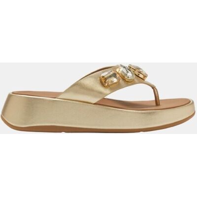FitFlop Sandalia de mujer plana con tira entrededos. (TALLA 38) Oro mujer FitFlop Sandalia de mujer plana con tira entrededos. (TALLA 38) Oro mujer