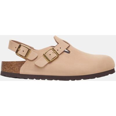 Birkenstock Zuecos de mujer Tokio en cuero natural de nobuck. (40) Natural mujer Birkenstock Zuecos de mujer Tokio en cuero natural de nobuck. (40) Natural mujer