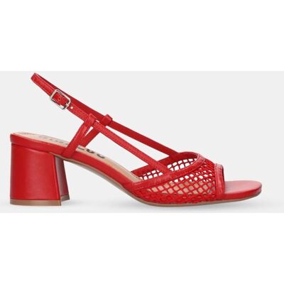 Bibi Lou Sandalia tacón pala textil. (37) Rojo mujer Bibi Lou Sandalia tacón pala textil. (37) Rojo mujer