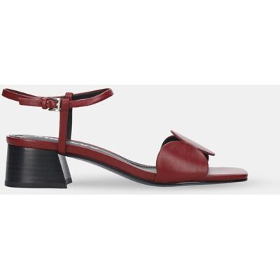 Bibi Lou Sandalias de mujer con tacón pulsera pala circulos. (40) Rojo cereza mujer Bibi Lou Sandalias de mujer con tacón pulsera pala circulos. (40) Rojo cereza mujer