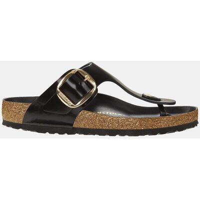Birkenstock Sandalias planas Gizeh Big Buckle de mujer en piel. (41) Negro mujer Birkenstock Sandalias planas Gizeh Big Buckle de mujer en piel. (41) Negro mujer