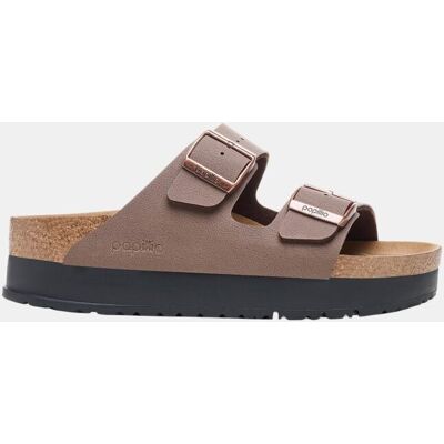 Birkenstock Sandalias planas Arizona Platform de mujer en piel sintética. (36) Marrón mujer Birkenstock Sandalias planas Arizona Platform de mujer en piel sintética. (36) Marrón mujer