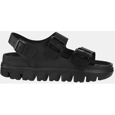 Birkenstock Sandalias planas Milano Chunky de mujer en piel. (36) Negro mujer Birkenstock Sandalias planas Milano Chunky de mujer en piel. (36) Negro mujer