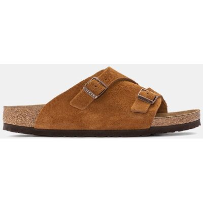 Birkenstock Sandalias planas Zürich de mujer en ante. (38) Marrón mujer Birkenstock Sandalias planas Zürich de mujer en ante. (38) Marrón mujer