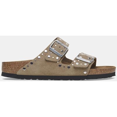 Birkenstock Sandalias mujer Arizona en ante y tachas. (37) Marrón topo mujer Birkenstock Sandalias mujer Arizona en ante y tachas. (37) Marrón topo mujer