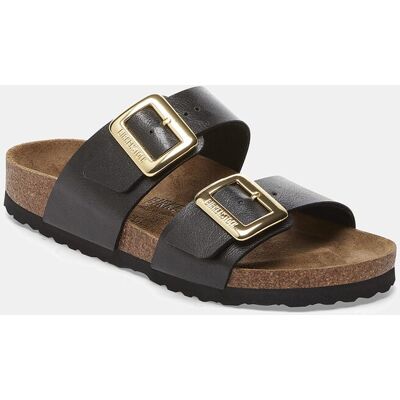 Birkenstock Sandalias mujer Sydney metalizada con hebilla rectangular. (36) Negro mujer Birkenstock Sandalias mujer Sydney metalizada con hebilla rectangular. (36) Negro mujer