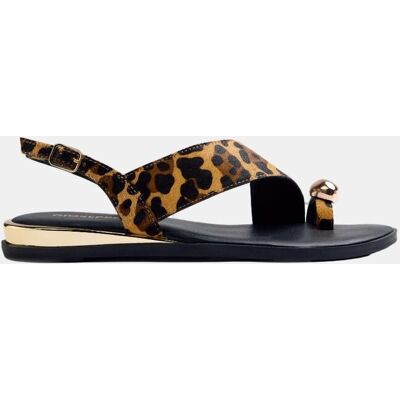 Gioseppo Sandalias piel anillo joya. (41) Natural mujer Gioseppo Sandalias piel anillo joya. (41) Natural mujer