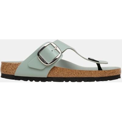 Birkenstock Gizeh hebilla grande en cuero natural esmaltado. Verde Salvia mujer Birkenstock Gizeh hebilla grande en cuero natural esmaltado. Verde Salvia mujer