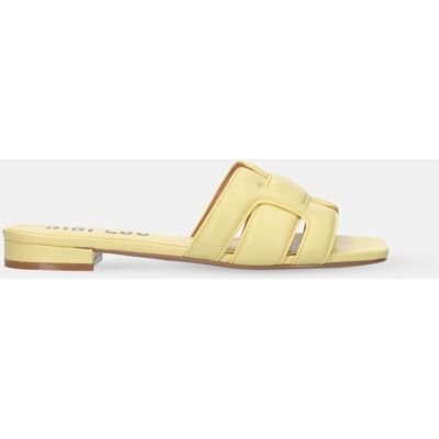 Bibi Lou Mules piel con tiras acolchadas. (40) Amarillo plátano mujer Bibi Lou Mules piel con tiras acolchadas. (40) Amarillo plátano mujer
