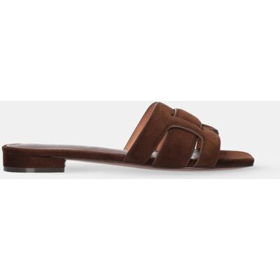 Bibi Lou Mules piel con tiras acolchadas. (38) Marrón mujer Bibi Lou Mules piel con tiras acolchadas. (38) Marrón mujer