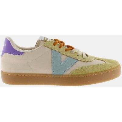Victoria Zapatillas deportivas de mujer multicolor de nylon con piezas de serraje y suela caramelo. (36) mujer Victoria Zapatillas deportivas de mujer multicolor de nylon con piezas de serraje y suela caramelo. (36) mujer