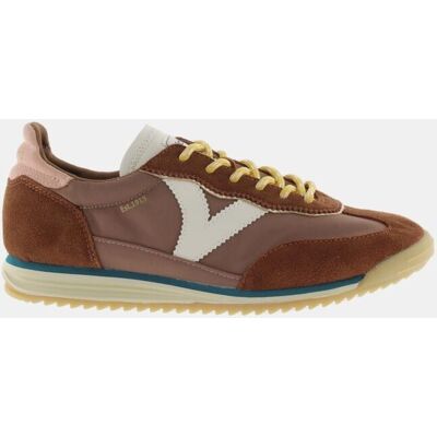 Victoria Zapatillas deportivas de mujer de nylon con piezas de serraje al tono y suela en sierra. (41) Marrón mujer Victoria Zapatillas deportivas de mujer de nylon con piezas de serraje al tono y suela en sierra. (41) Marrón mujer