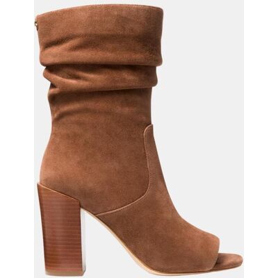 MICHAEL Michael Kors Botines peep toe shayna de mujer de ante con tacón bloque. (38.5 - 38.5) Cuero mujer MICHAEL Michael Kors Botines peep toe shayna de mujer de ante con tacón bloque. (38.5 - 38.5) Cuero mujer