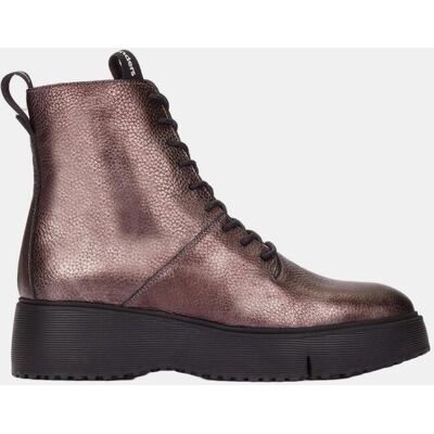 Wonders Botines piel negro. (39) Plata mujer Wonders Botines piel negro. (39) Plata mujer