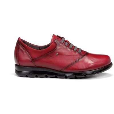Fluchos Zapatillas de mujer de piel de color rojo. (37) Rojo mujer Fluchos Zapatillas de mujer de piel de color rojo. (37) Rojo mujer
