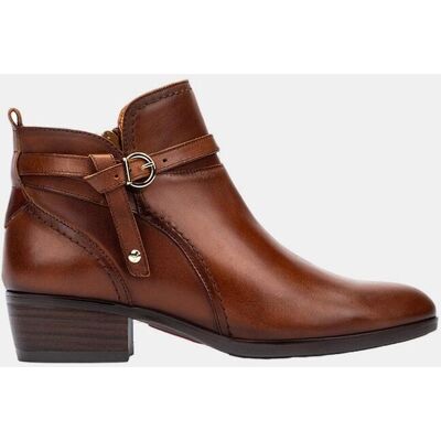 Pikolinos Botines de mujer de piel en color Marrón. (37) Marrón mujer Pikolinos Botines de mujer de piel en color Marrón. (37) Marrón mujer