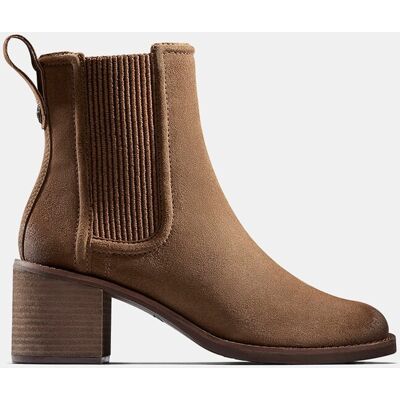 Clarks Botines Chamberly Top de mujer chelsea en cuero con suela de goma. (37,5) Marrón mujer Clarks Botines Chamberly Top de mujer chelsea en cuero con suela de goma. (37,5) Marrón mujer
