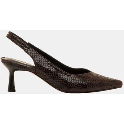mustang Zapatos de tacón destalonados para mujer. (38) Marrón chocolate mujer mustang Zapatos de tacón destalonados para mujer. (38) Marrón chocolate mujer