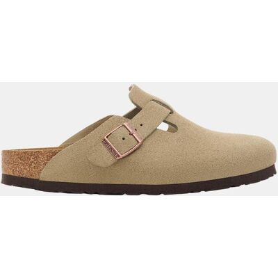 Birkenstock Zuecos de mujer en ante de color topo. (37) Topo mujer Birkenstock Zuecos de mujer en ante de color topo. (37) Topo mujer