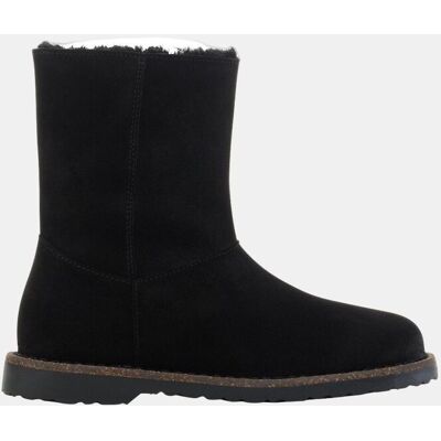 Birkenstock Bota de mujer en ante con lana de borrego y cremallera. (39) Negro mujer Birkenstock Bota de mujer en ante con lana de borrego y cremallera. (39) Negro mujer