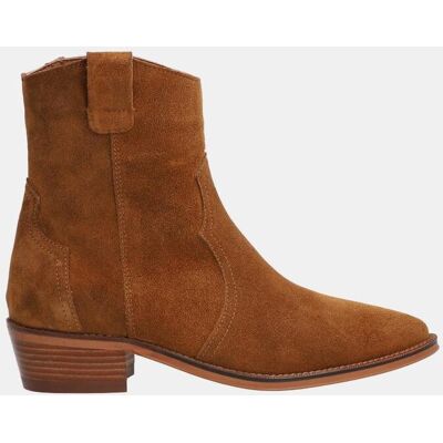 Alpe Botin mujer de piel baby silk con suela cuerolite y cierre de cremallera. (39) Marrón mujer Alpe Botin mujer de piel baby silk con suela cuerolite y cierre de cremallera. (39) Marrón mujer