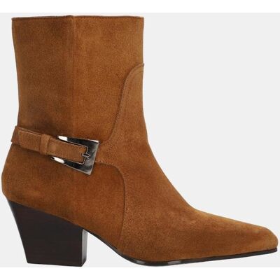 Alpe Botin mujer de piel baby silk con suela de goma TPR y cierre de cremallera. (39) Marrón mujer Alpe Botin mujer de piel baby silk con suela de goma TPR y cierre de cremallera. (39) Marrón mujer