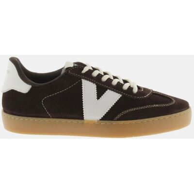 Victoria Zapatillas de serraje de mujer con piezas en contraste y suela color caramelo. (40) Marrón mujer Victoria Zapatillas de serraje de mujer con piezas en contraste y suela color caramelo. (40) Marrón mujer