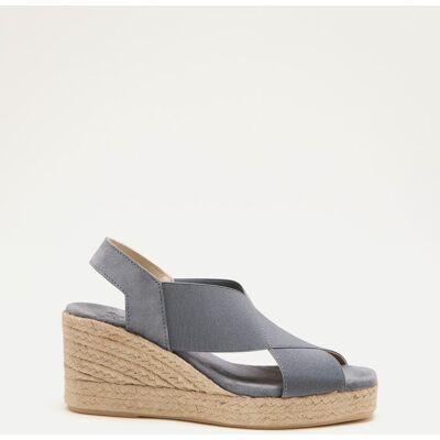 Latouche Alpargatas cuña de mujer tipo sandalias elásticas. (35) 400 Azul mujer Latouche Alpargatas cuña de mujer tipo sandalias elásticas. (35) 400 Azul mujer