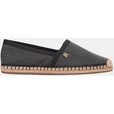 Tommy Hilfiger Alpargata tejida slip-on con suela de yute.. (39) Negro mujer Tommy Hilfiger Alpargata tejida slip-on con suela de yute.. (39) Negro mujer