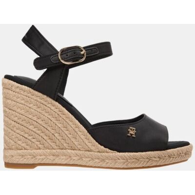 Tommy Hilfiger Cuña alta de mujer en color negro satinado de . (36) Beige mujer Tommy Hilfiger Cuña alta de mujer en color negro satinado de . (36) Beige mujer
