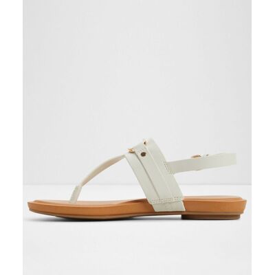 ALDO Sandalias planas de mujer con punta redonda. (42.5) Blanco mujer ALDO Sandalias planas de mujer con punta redonda. (42.5) Blanco mujer