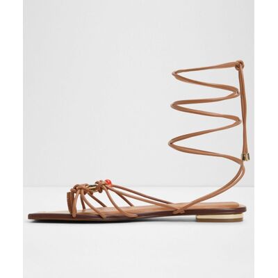 ALDO Sandalias planas de mujer con punta cuadrada. (37,5) Camel mujer ALDO Sandalias planas de mujer con punta cuadrada. (37,5) Camel mujer
