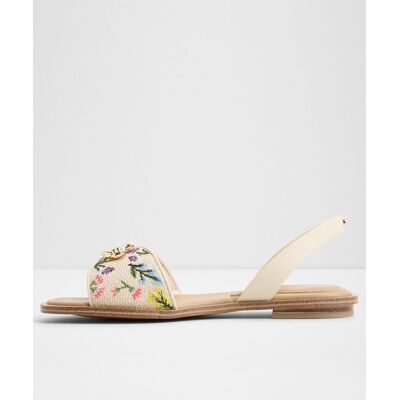 ALDO Sandalias planas de mujer con punta cuadrada. (38,5) Beige mujer ALDO Sandalias planas de mujer con punta cuadrada. (38,5) Beige mujer