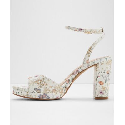 ALDO Sandalias de tacón de mujer con punta redonda. (37,5) Beige mujer ALDO Sandalias de tacón de mujer con punta redonda. (37,5) Beige mujer