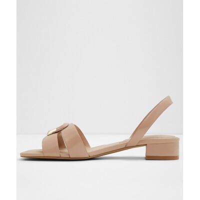 ALDO Sandalias planas de mujer con punta cuadrada. (38,5) Beige mujer ALDO Sandalias planas de mujer con punta cuadrada. (38,5) Beige mujer