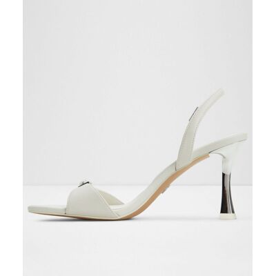 ALDO Sandalias de tacón de mujer con punta cuadrada. (42.5) Blanco mujer ALDO Sandalias de tacón de mujer con punta cuadrada. (42.5) Blanco mujer