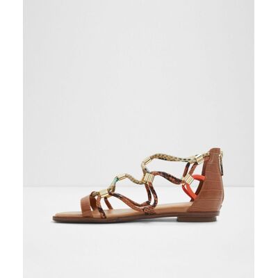 ALDO Sandalias planas de mujer con punta cuadrada. (42.5) Camel mujer ALDO Sandalias planas de mujer con punta cuadrada. (42.5) Camel mujer