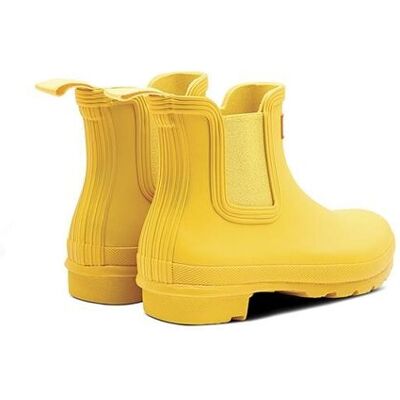 Hunter Botines de agua de mujer Chelsea lisos. (39) Amarillo mujer Hunter Botines de agua de mujer Chelsea lisos. (39) Amarillo mujer