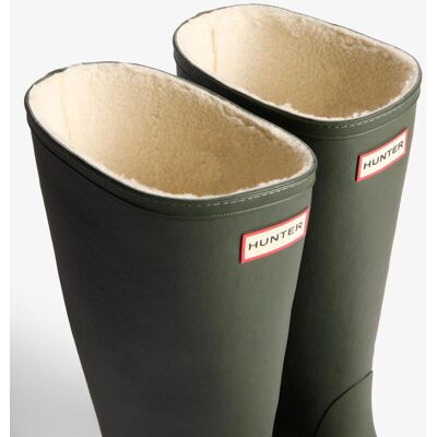 Hunter Botas de agua unisex Downpour altas con suela moldeada y forro interior. (39) Verde militar mujer Hunter Botas de agua unisex Downpour altas con suela moldeada y forro interior. (39) Verde militar mujer