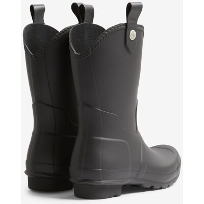 Hunter Botas de agua de mujer original cowboy lisas con detalle trenzado. (37) Negro mujer Hunter Botas de agua de mujer original cowboy lisas con detalle trenzado. (37) Negro mujer