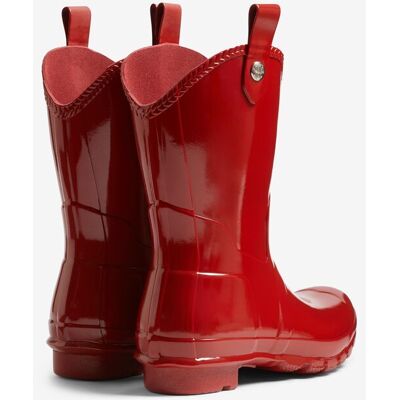 Hunter Botas de agua de mujer original gloss cowboy lisas con brillo. (38) Rojo mujer Hunter Botas de agua de mujer original gloss cowboy lisas con brillo. (38) Rojo mujer