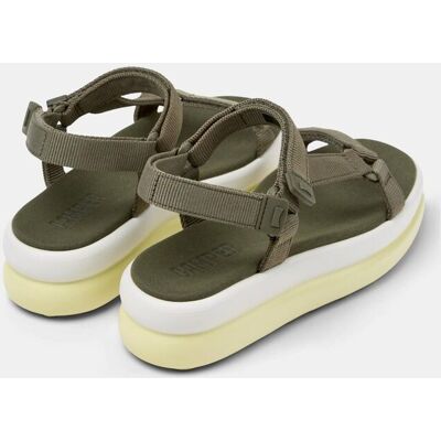 Camper Sandalias de plataforma de mujer Pelotas Flota Up con cierre adherente. (38) Verde Oliva mujer Camper Sandalias de plataforma de mujer Pelotas Flota Up con cierre adherente. (38) Verde Oliva mujer