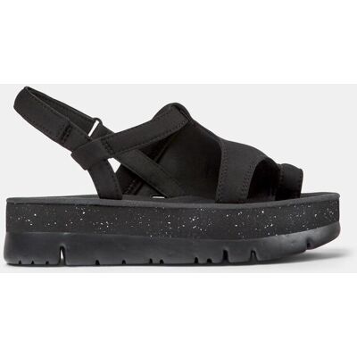 Camper Sandalias de plataforma de mujer Oruga Up con suela punteada en negro. (37) Negro mujer Camper Sandalias de plataforma de mujer Oruga Up con suela punteada en negro. (37) Negro mujer