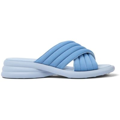 Camper Sandalias de cuña de mujer con tiras cruzadas en azul claro. (38) Azul mujer Camper Sandalias de cuña de mujer con tiras cruzadas en azul claro. (38) Azul mujer