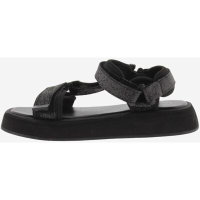 Victoria Chanclas de mujer negro brillo con tiras adherentes. (37) Negro brillante mujer Victoria Chanclas de mujer negro brillo con tiras adherentes. (37) Negro brillante mujer