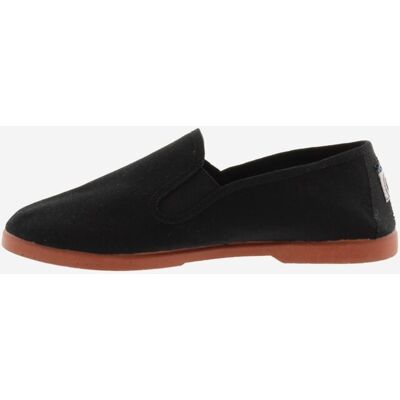 Victoria Alpargatas planas unisex de lona con elásticos laterales y suela caramelo. (38) Negro mujer Victoria Alpargatas planas unisex de lona con elásticos laterales y suela caramelo. (38) Negro mujer